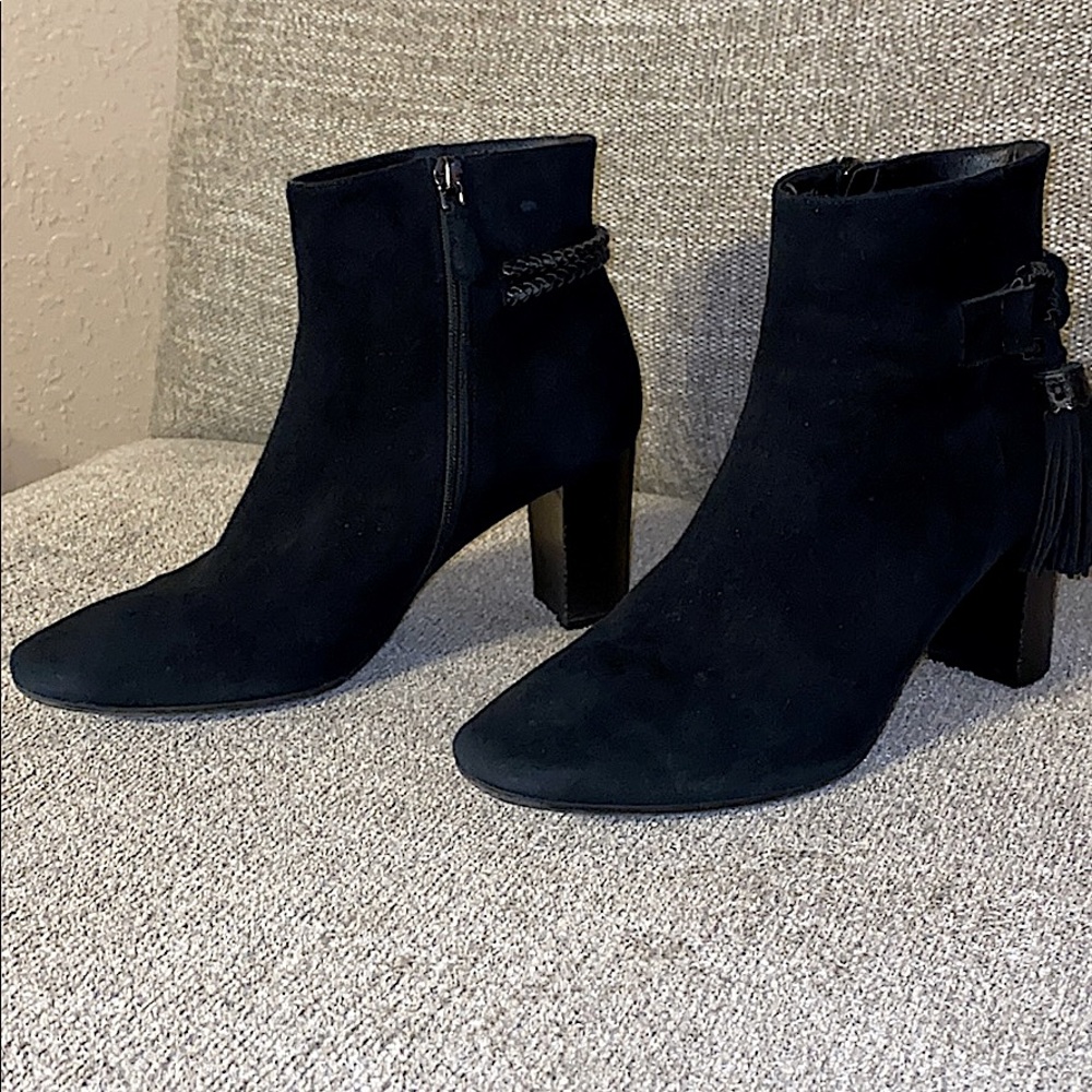 LK Bennett black suede booties